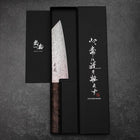 Bunka VG-10 Damas Marron Manche en Bois de Bouleau 165mm-[Musashi]-[Couteaux de cuisine japonais]