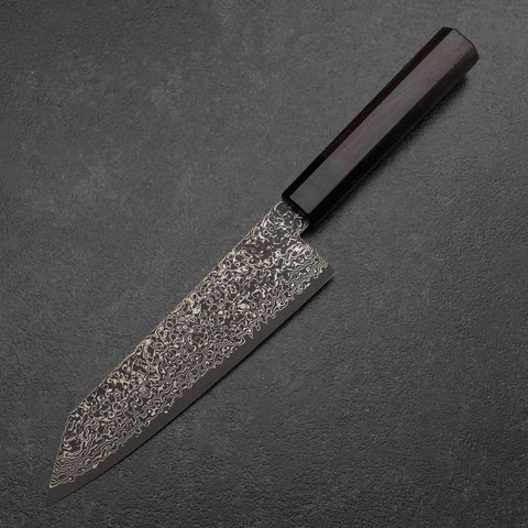 Bunka VG-10 Damas Noir Manche en Bois de Rose 180mm-[Musashi]-[Couteaux de cuisine japonais]