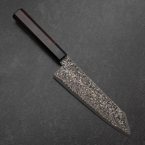 Bunka VG-10 Damas Noir Manche en Bois de Rose 180mm-[Musashi]-[Couteaux de cuisine japonais]