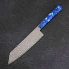 Bunka VG-10 Damascus Ocean Blue Handle 180mm-[Musashi]-[Japanese-Kitchen-Knives]