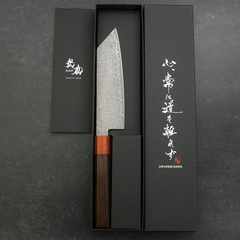 Bunka VG-10 Damascus Shitan Ebony Handle 165mm-[Musashi]-[Couteaux de cuisine japonais]
