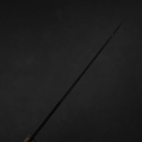 Bunka VG-10 Miroir Damas Manche en Olivier 180mm - Bleu-[Musashi]-[Couteaux de cuisine japonais]