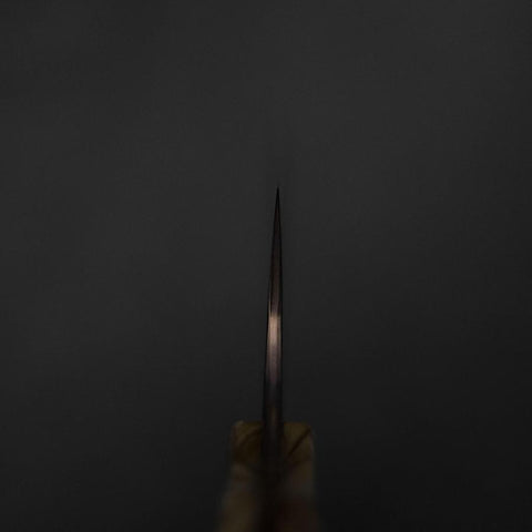 Bunka VG-10 Miroir Damas Manche en Olivier 180mm - Marron-[Musashi]-[Couteaux de cuisine japonais]