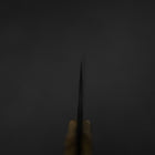 Bunka VG-10 Miroir Damas Manche en Olivier 180mm - Noir-[Musashi]-[Couteaux de cuisine japonais]