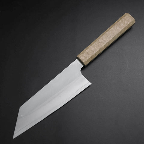 Bunka VG-10 Poli Manche Urushi Blanc 165mm-[Musashi]-[Couteaux de cuisine japonais]