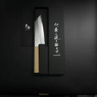 Bunka VG-10 Poli Manche Urushi Blanc 165mm-[Musashi]-[Couteaux de cuisine japonais]