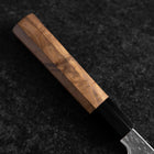 Bunka VG-10 Tsuchime Damas Manche en Buffle et Noyer 165mm-[Musashi]-[Couteaux de cuisine japonais]