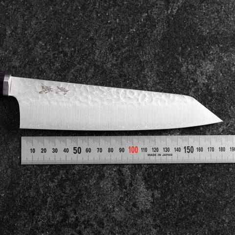 Bunka VG-10 Tsuchime Manche Oval Pourpre 180mm-[Musashi]-[Couteaux de cuisine japonais]