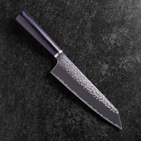 Bunka VG-10 Tsuchime Manche Oval Pourpre 180mm-[Musashi]-[Couteaux de cuisine japonais]