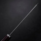 Bunka VG-10 Tsuchime Manche Oval en Acajou 165mm-[Musashi]-[Couteaux de cuisine japonais]