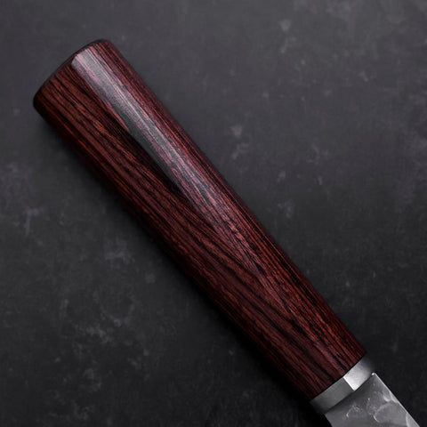 Bunka VG-10 Tsuchime Manche Oval en Acajou 165mm-[Musashi]-[Couteaux de cuisine japonais]