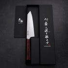 Bunka VG-10 Tsuchime Manche Oval en Acajou 165mm-[Musashi]-[Couteaux de cuisine japonais]