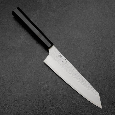 Bunka VG-10 Tsuchime Manche en Buffle et Ébène 180mm-[Musashi]-[Couteaux de cuisine japonais]