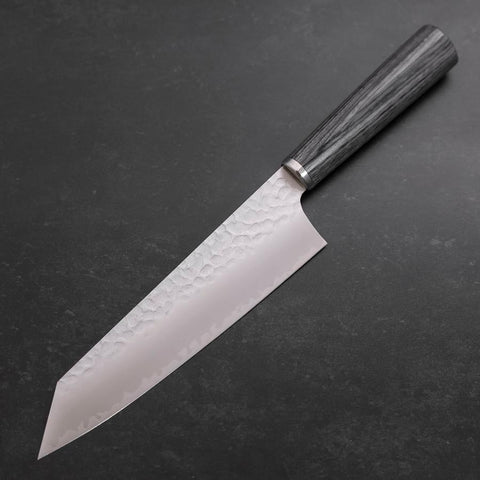 Bunka VG-10 Tsuchime Manche en Cerisier Anthracite 180mm-[Musashi]-[Couteaux de cuisine japonais]