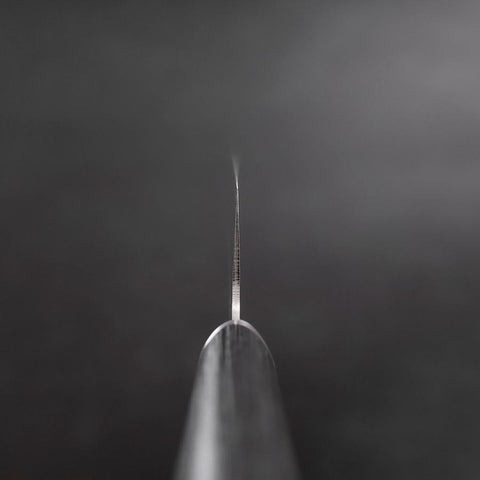 Bunka VG-10 Tsuchime Manche en Cerisier Anthracite 180mm-[Musashi]-[Couteaux de cuisine japonais]