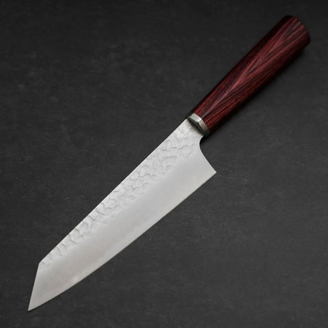 Bunka VG-10 Tsuchime Manche en Cerisier Rouge 165mm-[Musashi]-[Couteaux de cuisine japonais]
