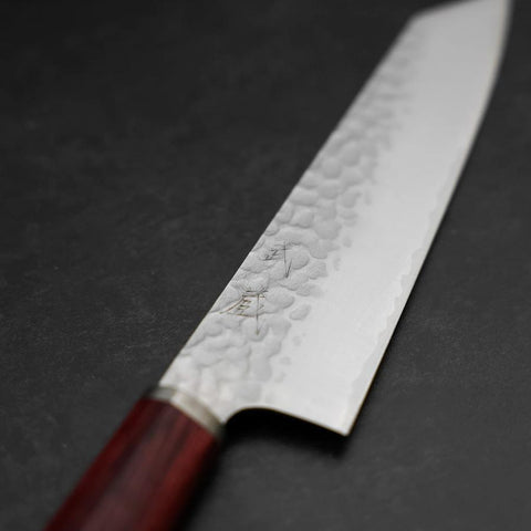 Bunka VG-10 Tsuchime Manche en Cerisier Rouge 165mm-[Musashi]-[Couteaux de cuisine japonais]