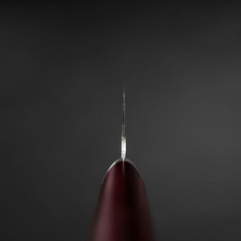 Bunka VG-10 Tsuchime Manche en Cerisier Rouge 165mm-[Musashi]-[Couteaux de cuisine japonais]