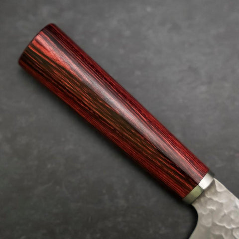 Bunka VG-10 Tsuchime Manche en Cerisier Rouge 165mm-[Musashi]-[Couteaux de cuisine japonais]