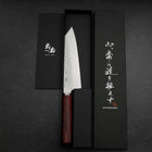Bunka VG-10 Tsuchime Manche en Cerisier Rouge 165mm-[Musashi]-[Couteaux de cuisine japonais]