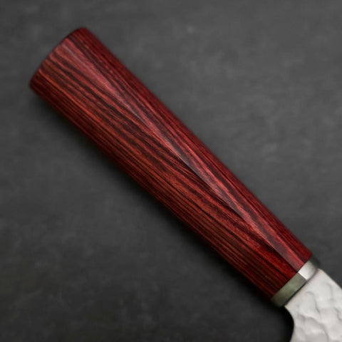 Bunka VG-10 Tsuchime Manche en Cerisier Rouge 180mm-[Musashi]-[Couteaux de cuisine japonais]