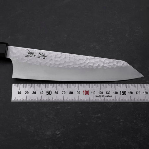 Bunka VG-10 Tsuchime Manche en Ébène 180mm-[Musashi]-[Couteaux de cuisine japonais]