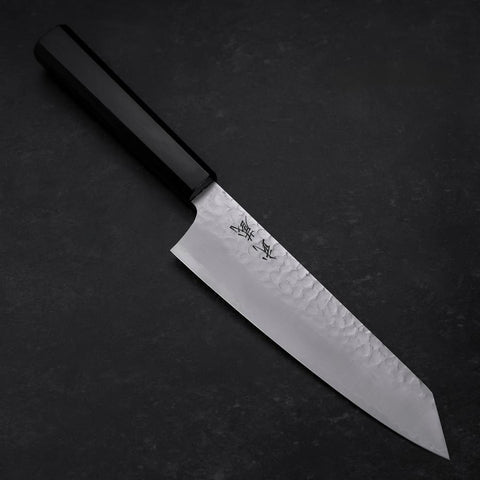 Bunka VG-10 Tsuchime Manche en Ébène 180mm-[Musashi]-[Couteaux de cuisine japonais]