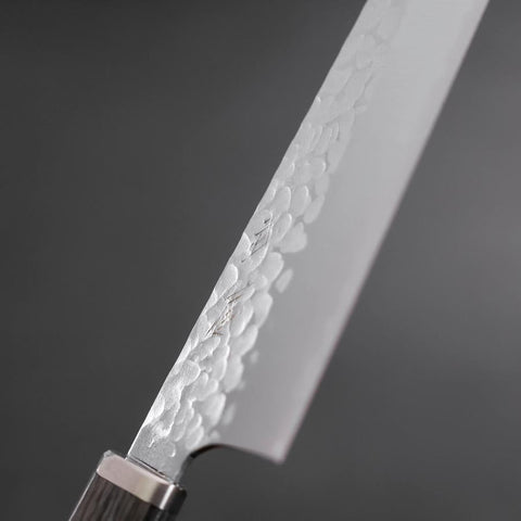 Bunka VG-10 Tsuchime Oval Charcoal Handle 165mm (6.5”)-[Musashi]-[Couteaux de cuisine japonais]