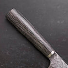 Bunka VG-10 Tsuchime Oval Charcoal Handle 165mm (6.5”)-[Musashi]-[Couteaux de cuisine japonais]