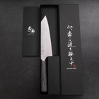 Bunka VG-10 Tsuchime Oval Charcoal Handle 165mm (6.5”)-[Musashi]-[Couteaux de cuisine japonais]