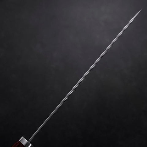 Bunka VG-10 Tsuchime Oval Mahogany Handle 180mm (7”)-[Musashi]-[Couteaux de cuisine japonais]