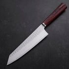 Bunka VG-10 Tsuchime Oval Manche en Acajou 180mm-[Musashi]-[Couteaux de cuisine japonais]