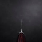 Bunka VG-10 Tsuchime Oval Manche en Acajou 180mm-[Musashi]-[Couteaux de cuisine japonais]