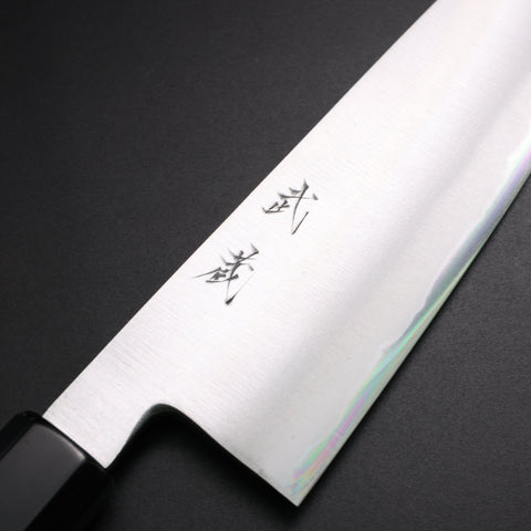 Bunka White Steel #2 Bokashi Manche en Buffle et Ébène 165mm-[Musashi]-[Couteaux de cuisine japonais]