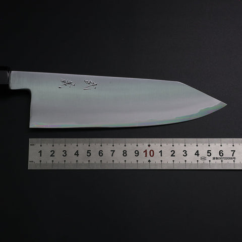 Bunka White Steel #2 Bokashi Manche en Buffle et Ébène 165mm-[Musashi]-[Couteaux de cuisine japonais]