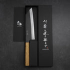 Bunka White Steel #2 Kurouchi Manche en Chêne 165mm-[Musashi]-[Couteaux de cuisine japonais]