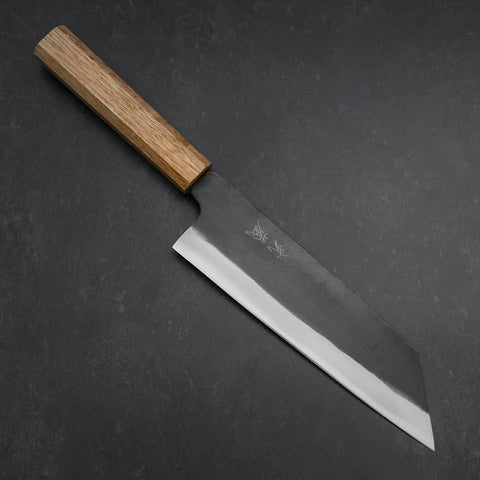 Bunka White Steel #2 Kurouchi Manche en Chêne 165mm-[Musashi]-[Couteaux de cuisine japonais]