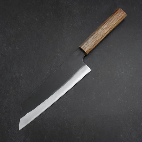 Bunka White Steel #2 Kurouchi Oak Handle 190mm (7.5”)-[Musashi]-[Couteaux de cuisine japonais]