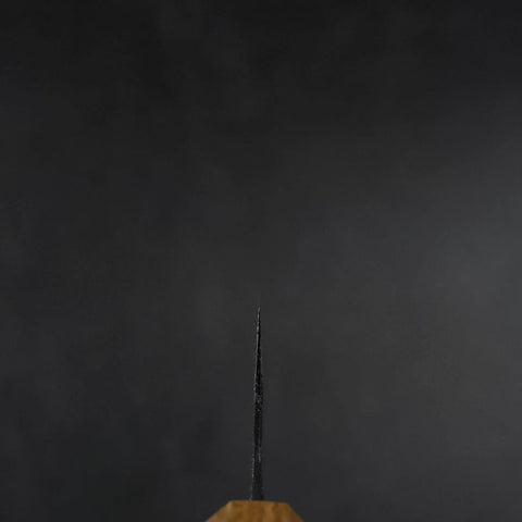 Bunka White Steel #2 Kurouchi Oak Handle 190mm (7.5”)-[Musashi]-[Couteaux de cuisine japonais]