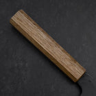 Bunka White Steel #2 Kurouchi Oak Handle 190mm (7.5”)-[Musashi]-[Couteaux de cuisine japonais]