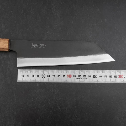 Bunka White Steel #2 Kurouchi Oak Handle 190mm (7.5”)-[Musashi]-[Couteaux de cuisine japonais]
