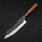 Bunka White Steel #2 Revêtement Inox Kurouchi Manche en Buffle et Bois de Teck 180mm-[Musashi]-[Couteaux de cuisine japonais]