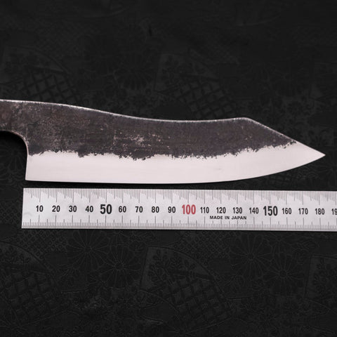 Bunka White Steel #2 Revêtement Inox Kurouchi Manche en Buffle et Bois de Teck 180mm-[Musashi]-[Couteaux de cuisine japonais]