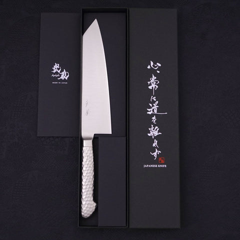Bunka knife VG-5 Poli Inox Intégral Manche Occidental 190mm-[Musashi]-[Couteaux de cuisine japonais]