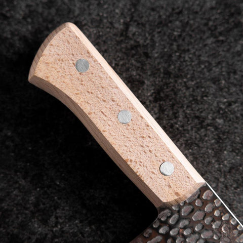 Chinese Cleaver AUS-6 Tsuchime Western Handle 180mm (7”)-[Musashi]-[Couteaux de cuisine japonais]