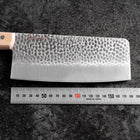 Chinese Cleaver AUS-6 Tsuchime Western Handle 180mm (7”)-[Musashi]-[Couteaux de cuisine japonais]