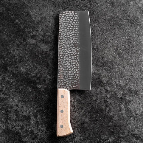 Chinese Cleaver AUS-6 Tsuchime Western Handle 180mm (7”)-[Musashi]-[Couteaux de cuisine japonais]