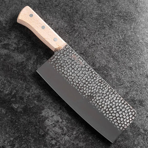 Chinese Cleaver AUS-6 Tsuchime Western Handle 180mm (7”)-[Musashi]-[Couteaux de cuisine japonais]