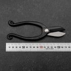 Ciseaux à Fleurs Musashi Noirs Blue Steel #2 Forgés à la Main 165mm-[Musashi]-[Couteaux de cuisine japonais]