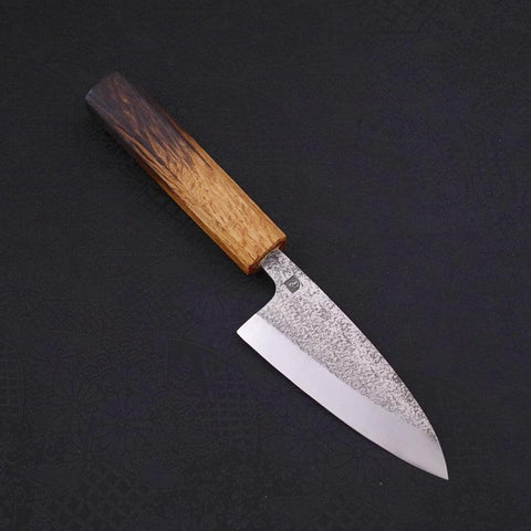 Couteau Deba VG-10 Nashiji Manche Yaki-Urushi 105mm-[Musashi]-[Couteaux de cuisine japonais]